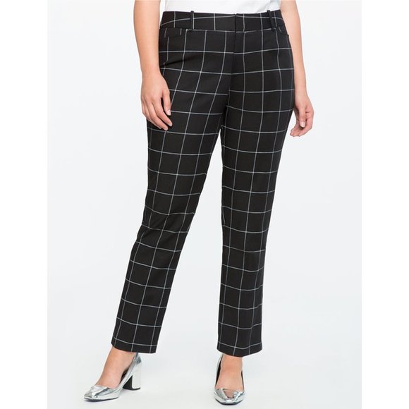 Eloquii Pants - ELOQUII Windowpane Print Kady Dress Pants Size 20